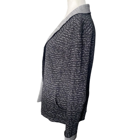 Tribal Open Front Black and White Cardigan PS - Picture 6 of 16